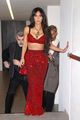 kim kardashian red outfit to dolce gabbana show 06