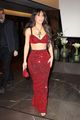 kim kardashian red outfit to dolce gabbana show 10