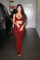 kim kardashian red outfit to dolce gabbana show 11