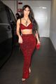 kim kardashian red outfit to dolce gabbana show 12
