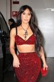 kim kardashian red outfit to dolce gabbana show 17