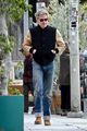 chris pine sports tiny mustache while heading to lunch 11