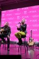 pink lights up empire state buidling in nyc 19