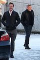 brad pitt tongue sherpa outfit wolves george clooney filming 09