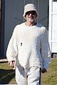 brad pitt tongue sherpa outfit wolves george clooney filming 12