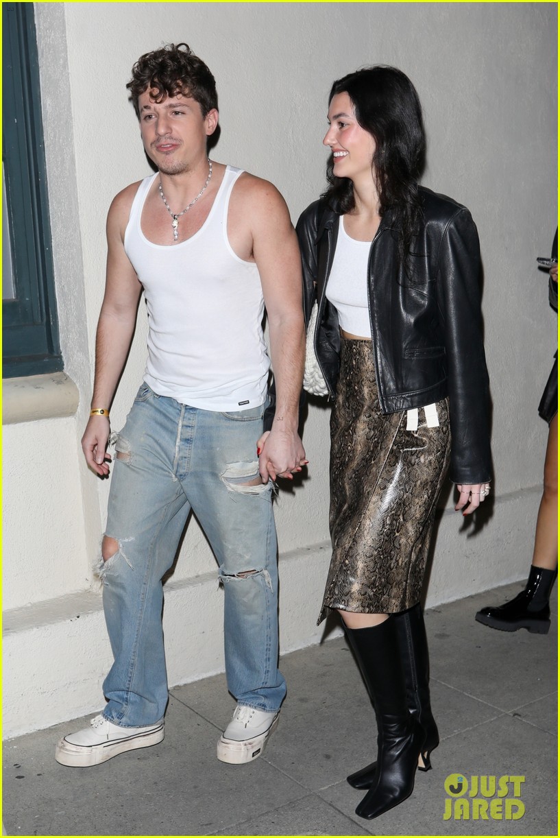 Charlie Puth & Girlfriend Brooke Sansone Hold Hands While Attending Pre