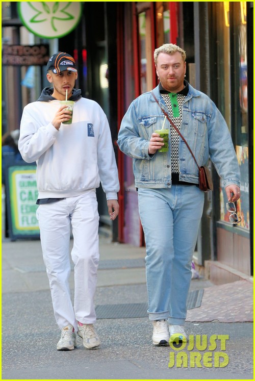 Photo: sam smith christian cowan get juice 01 | Photo 4901140 | Just Jared