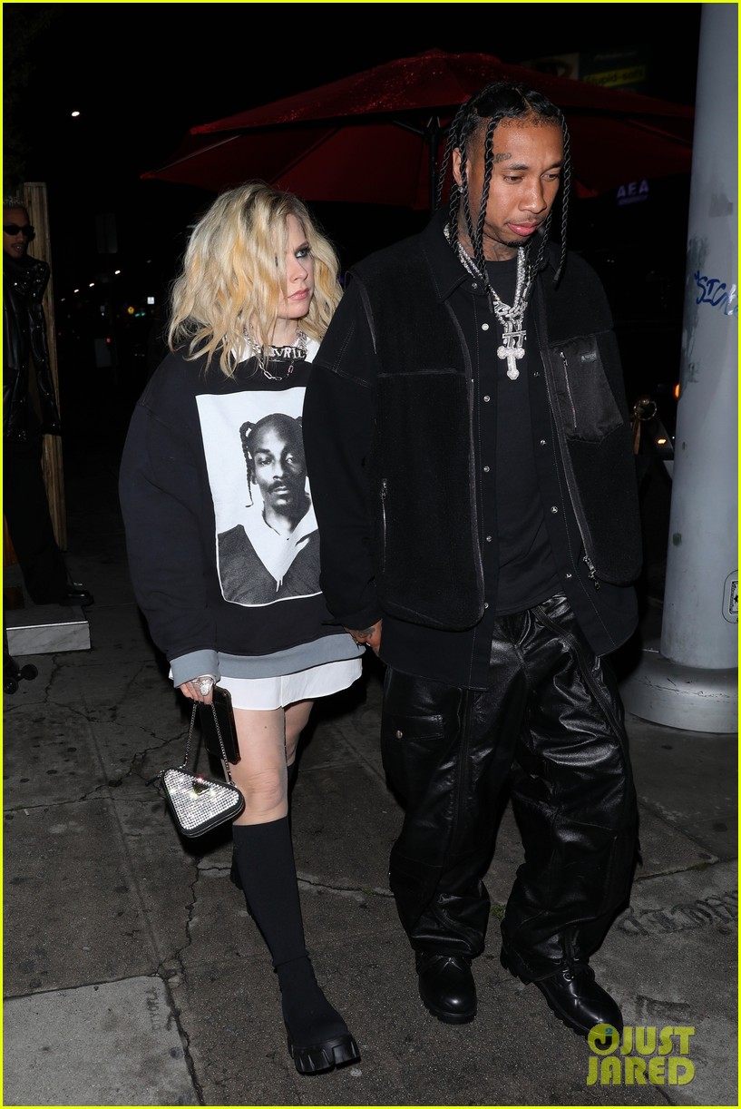Avril Lavigne Sports $80,000 Gift from Tyga While Out Together in West