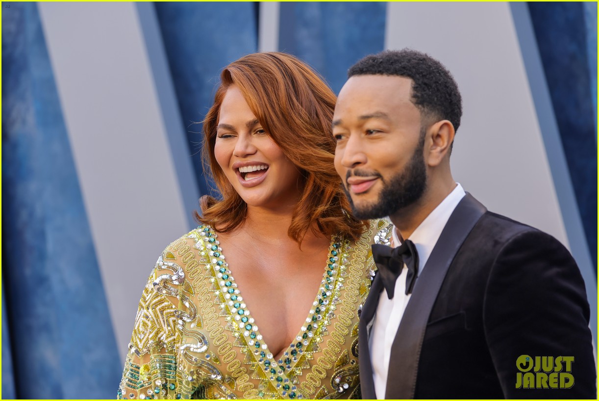 Chrissy Teigen Debuts Red Hair Alongside John Legend at Vanity Fair