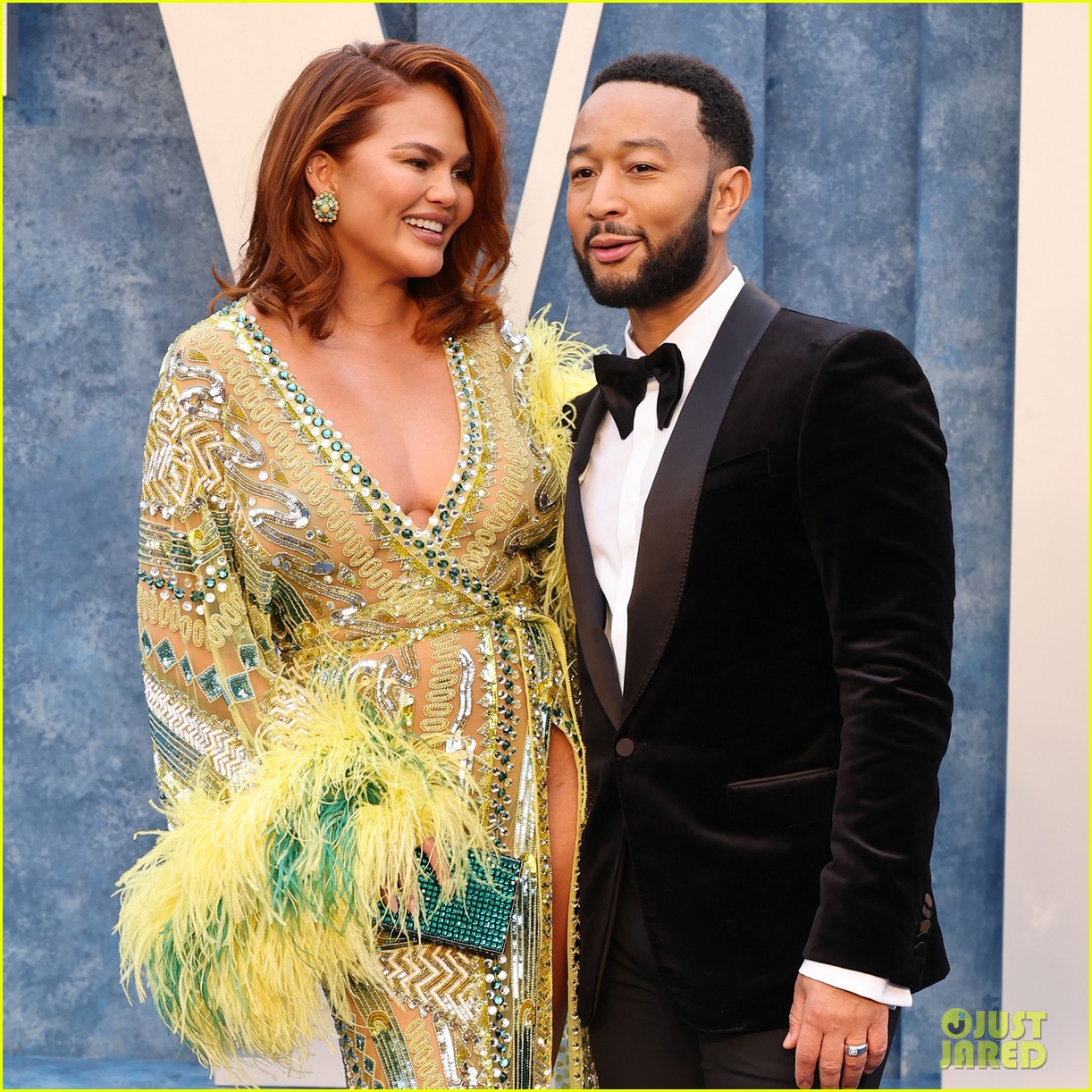 Chrissy Teigen Debuts Red Hair Alongside John Legend at Vanity Fair