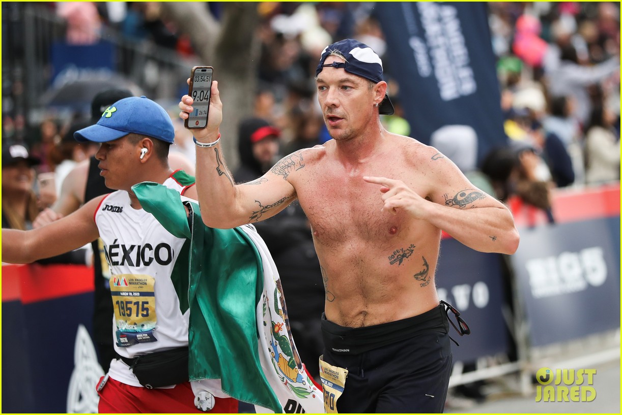 Diplo Ran the L.A. Marathon With a Goal of Beating Oprah's Time Photo