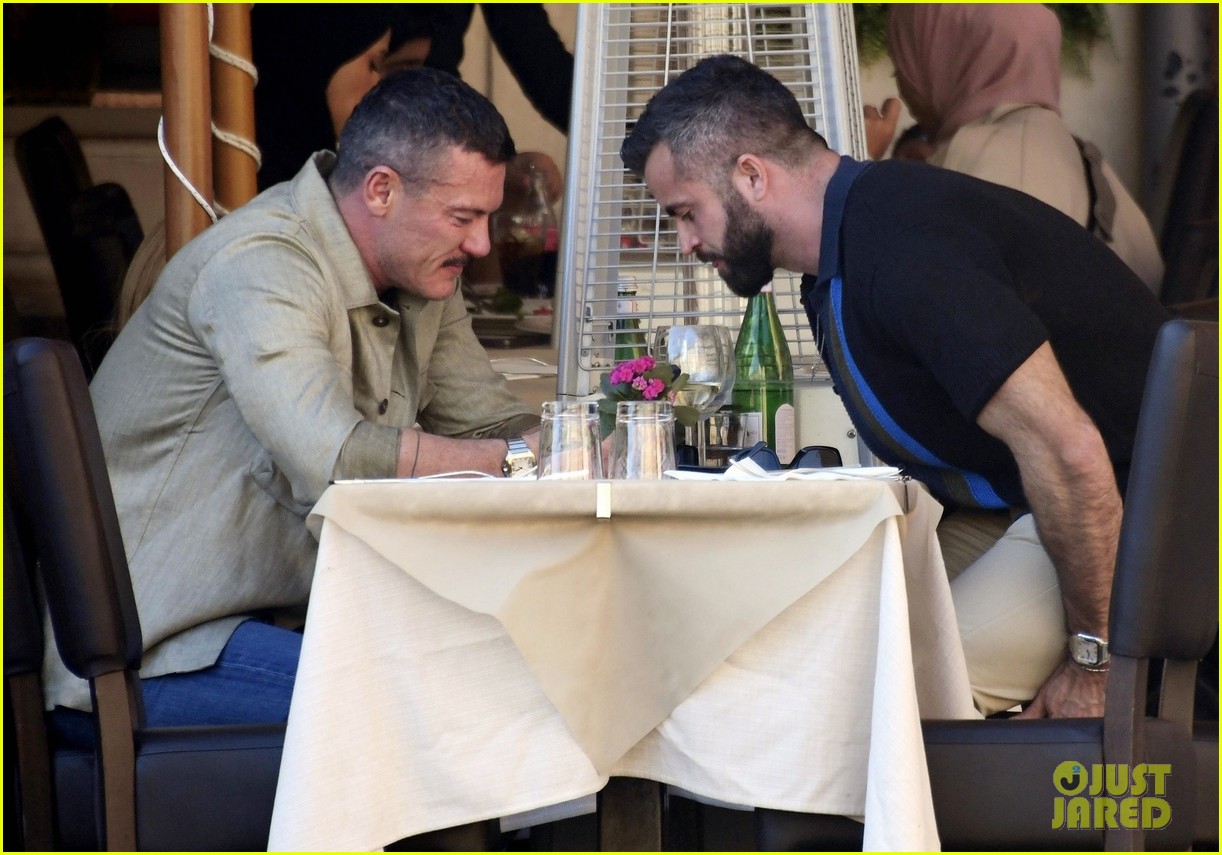 Luke Evans Spotted Sightseeing in Rome with Boyfriend Fran Tomas