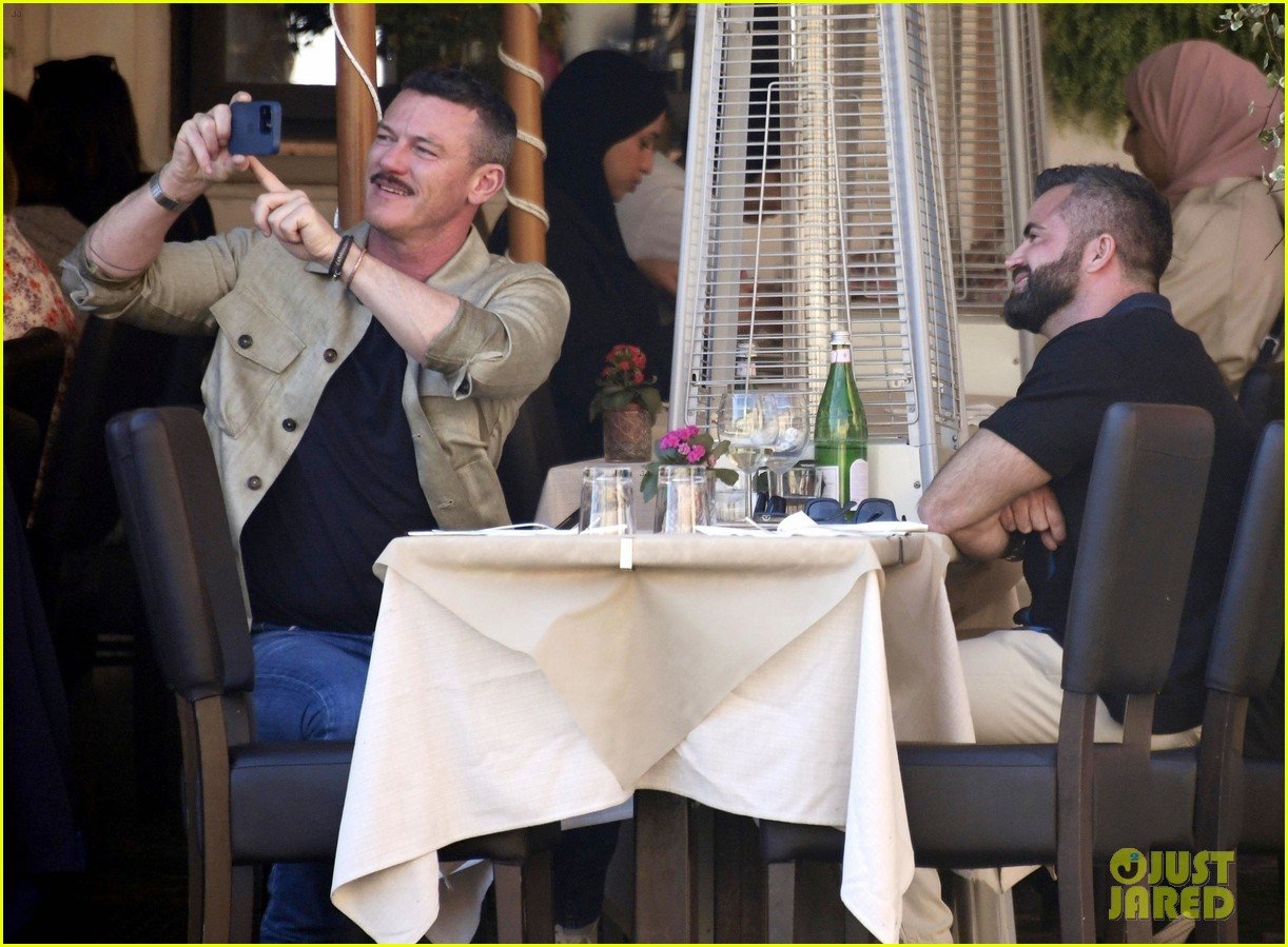 Luke Evans Spotted Sightseeing in Rome with Boyfriend Fran Tomas