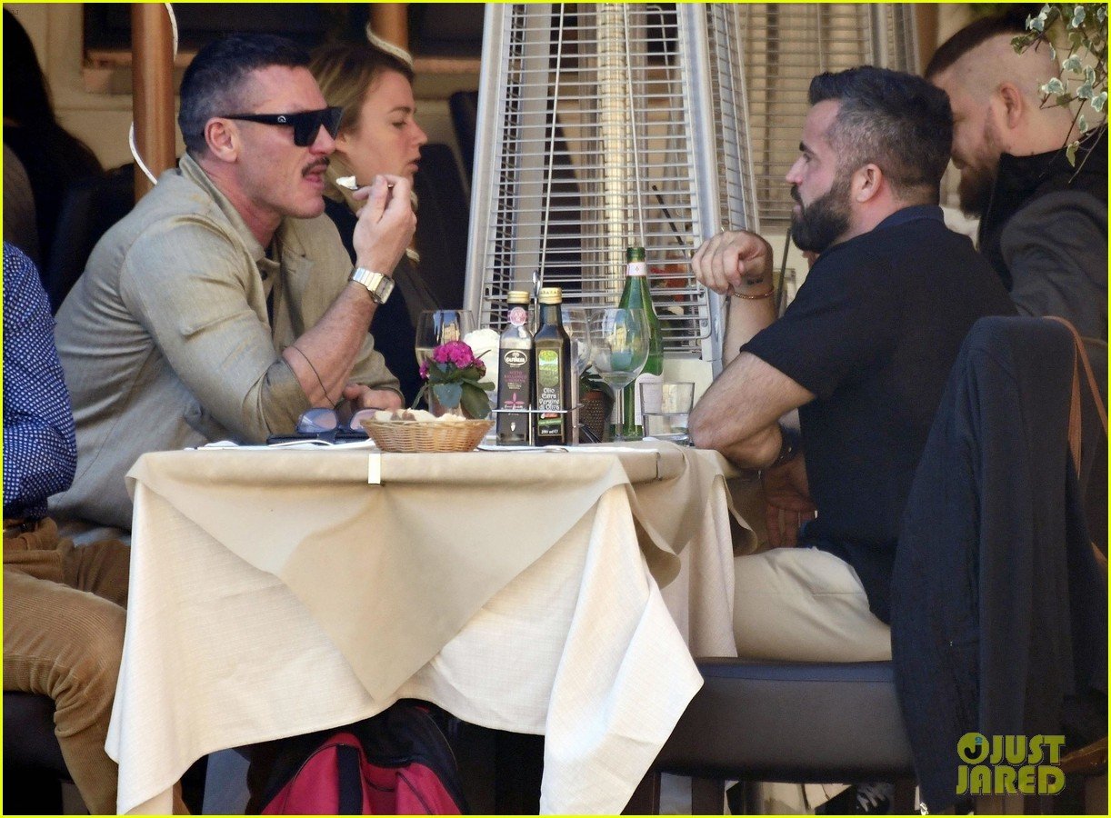 Luke Evans Spotted Sightseeing in Rome with Boyfriend Fran Tomas