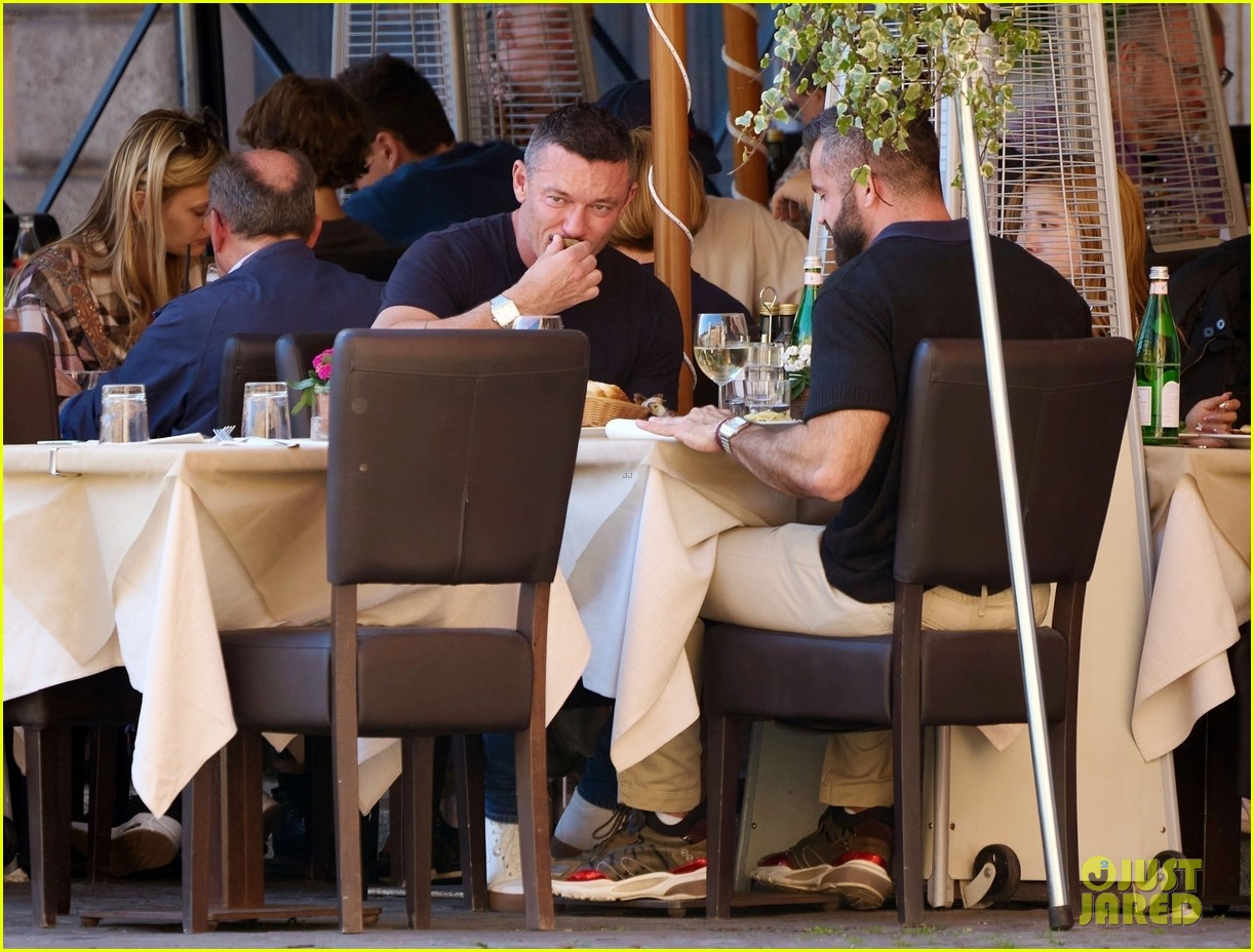 Luke Evans Spotted Sightseeing in Rome with Boyfriend Fran Tomas