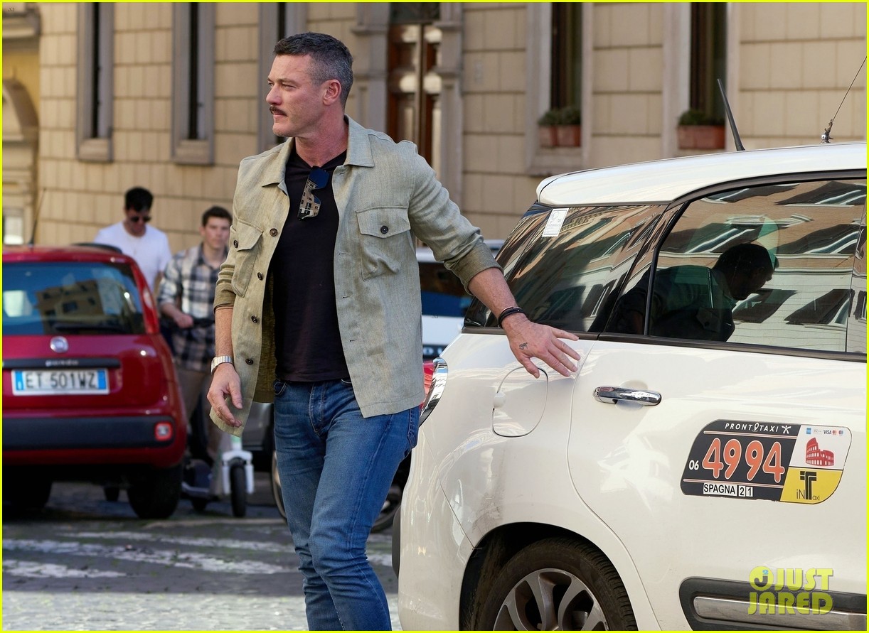 Luke Evans Spotted Sightseeing in Rome with Boyfriend Fran Tomas