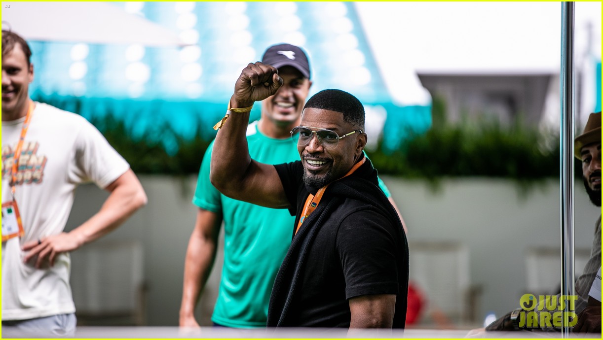 Jamie Foxx Cheers on Rising Tennis Star Christopher Eubanks at Miami