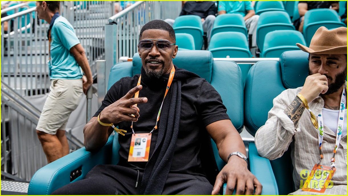 Jamie Foxx Cheers on Rising Tennis Star Christopher Eubanks at Miami