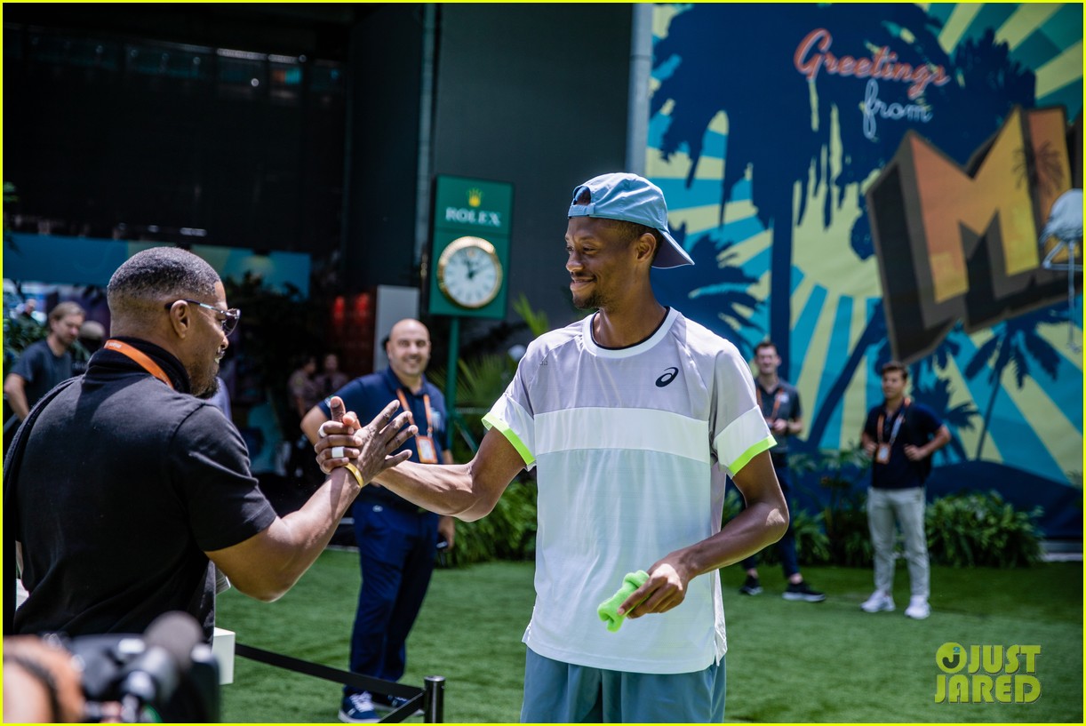 Jamie Foxx Cheers on Rising Tennis Star Christopher Eubanks at Miami