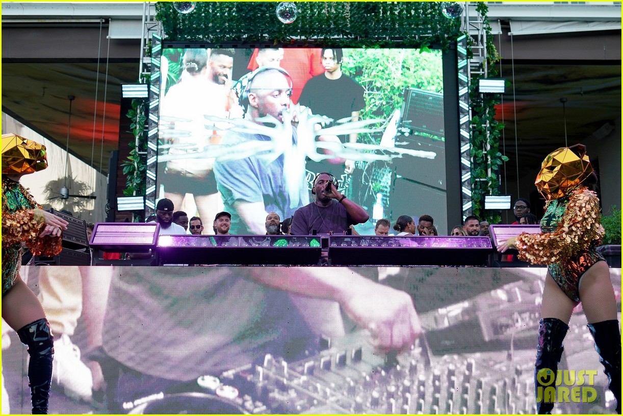 Idris Elba Hops Into the DJ Booth to Spin Some Hits During Miami Music