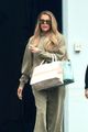 khloe kardashian full glam sweats leaving the studio 04