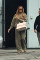khloe kardashian full glam sweats leaving the studio 08