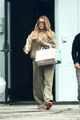 khloe kardashian full glam sweats leaving the studio 18