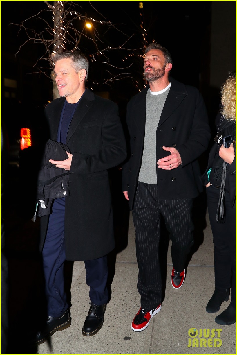 BFFs Ben Affleck & Matt Damon Get Some Fresh Air In Between 'AIR' Promo