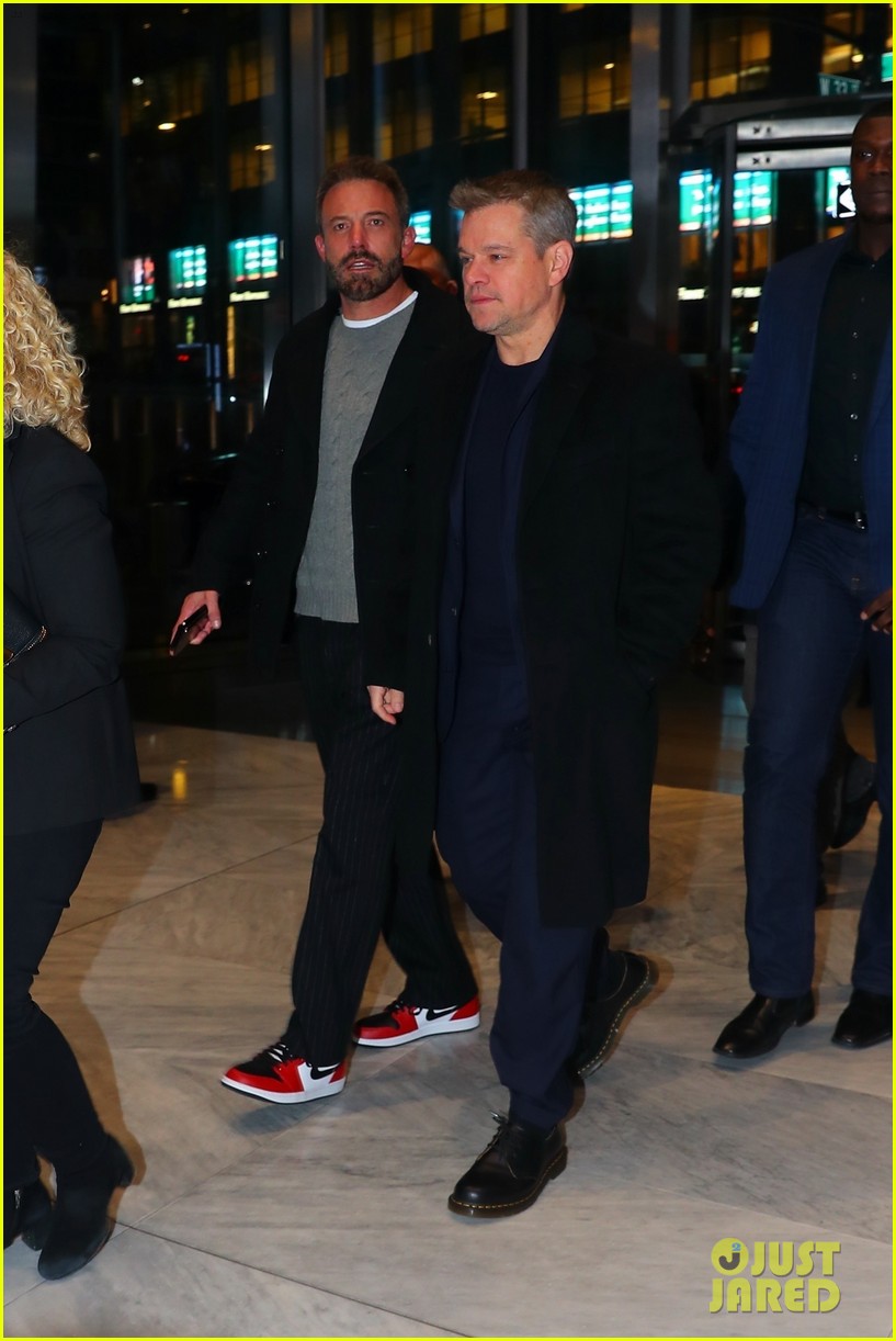 BFFs Ben Affleck & Matt Damon Get Some Fresh Air In Between 'AIR' Promo