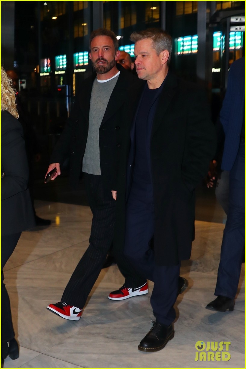 BFFs Ben Affleck & Matt Damon Get Some Fresh Air In Between 'AIR' Promo