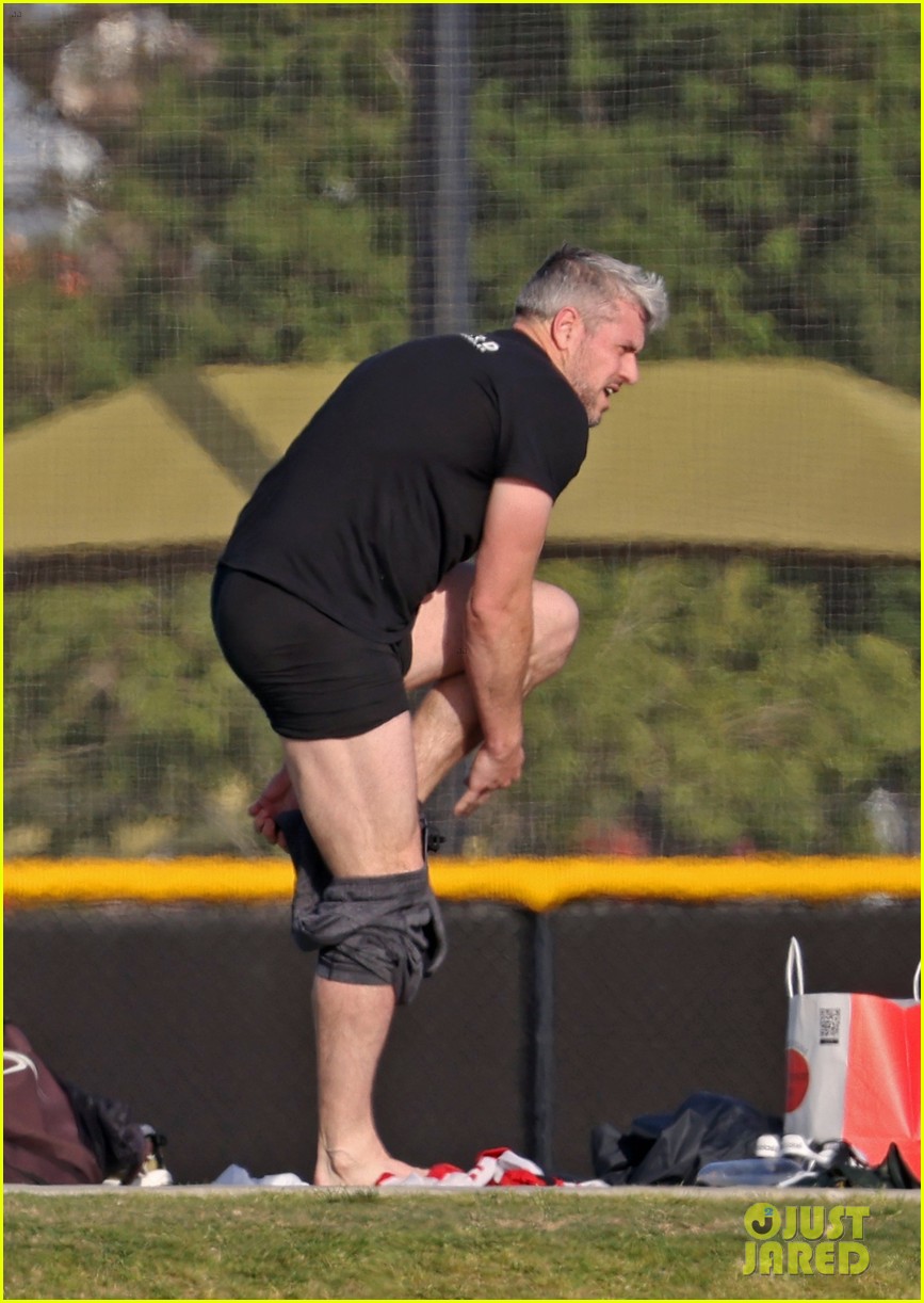Ant Anstead Strips Down to Underwear on Soccer Field While Changing