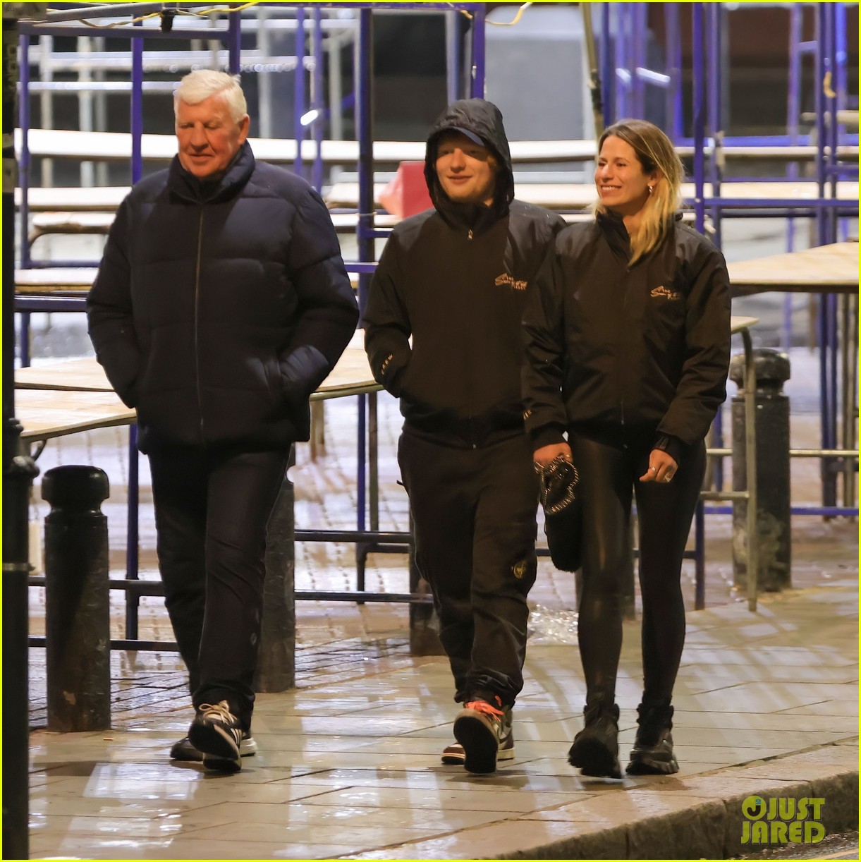 Ed Sheeran & Wife Cherry Seaborn Head To Private Event At Their Pub in