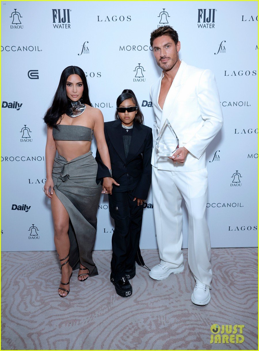 Kim Kardashian & North West Honor Chris Appleton at Daily Front Row