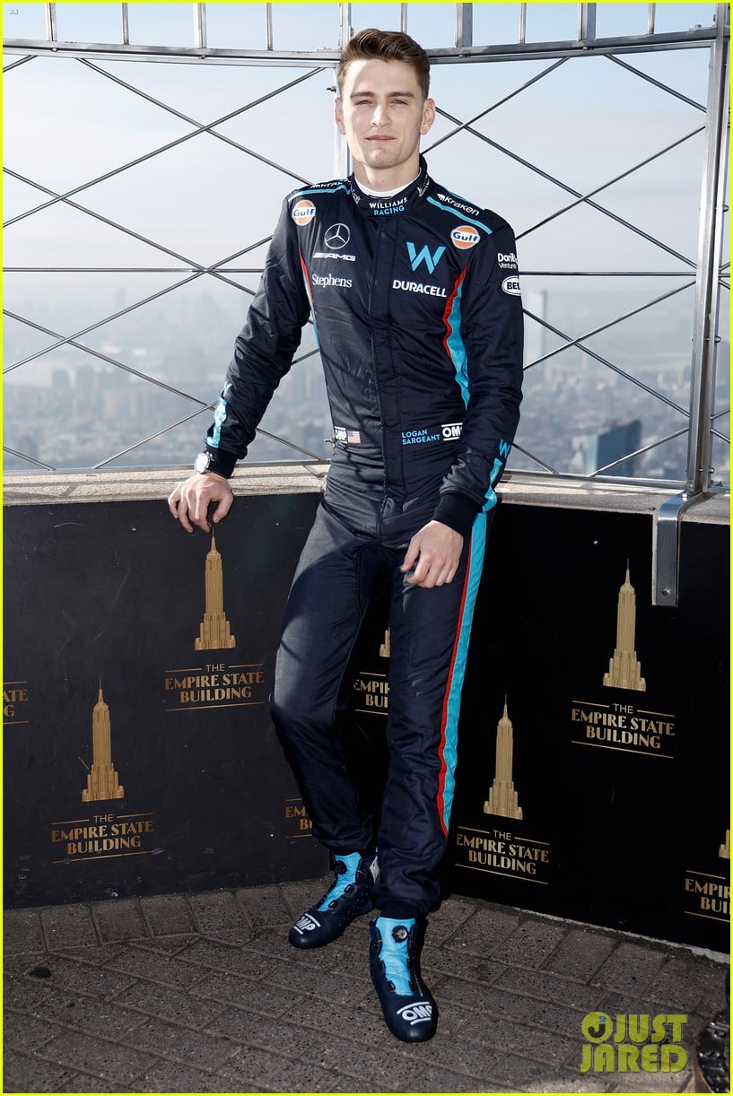 Formula One Rising Star Logan Sargeant Makes Appearance on the Top of the Empire State Building