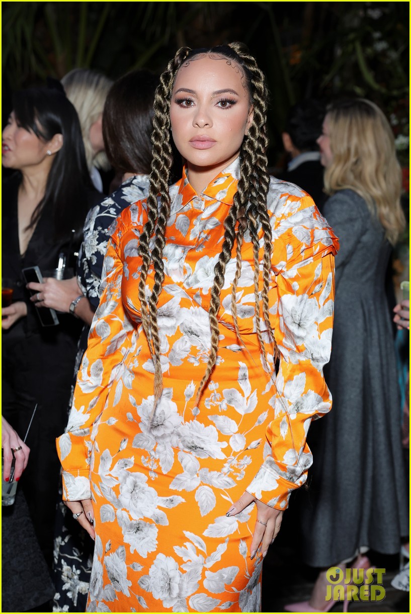 Ashley Madekwe Bares Her Baby Bump at NetaPorter x Erdem Event After