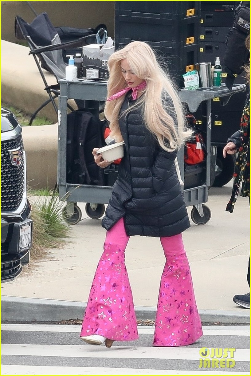 Margot Robbie Gets Back in Costume as Barbie For 'Barbie' Movie