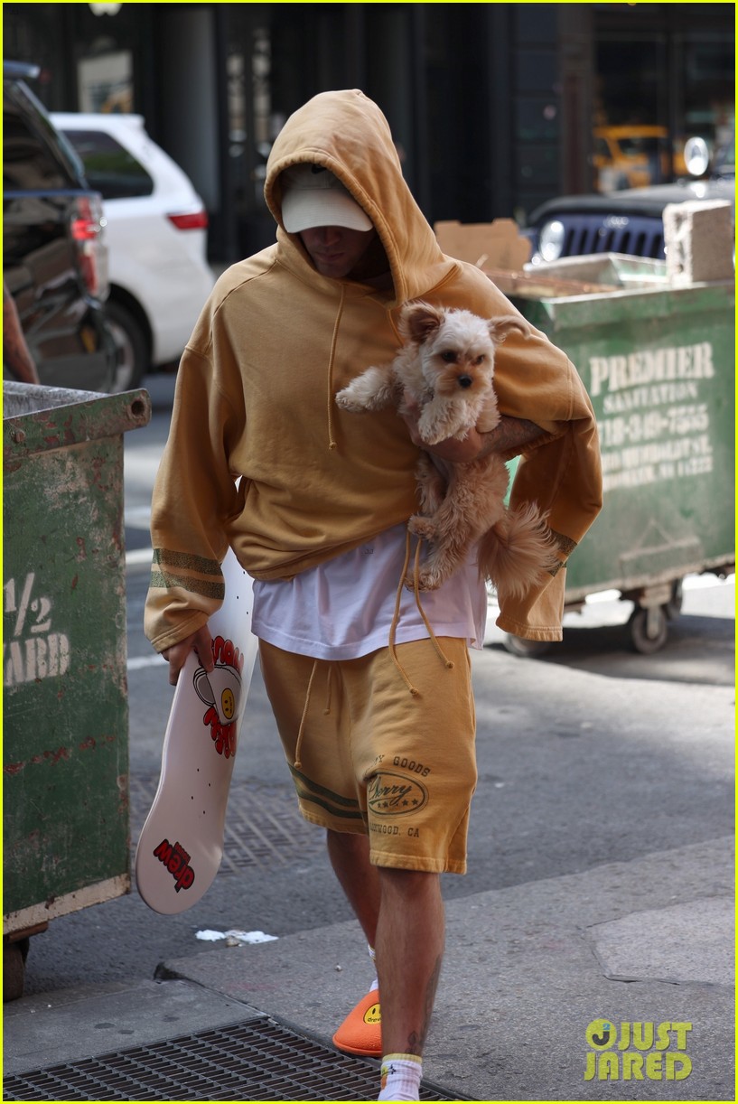Hailey & Justin Bieber Bring Their Dogs Out in New York City Photo