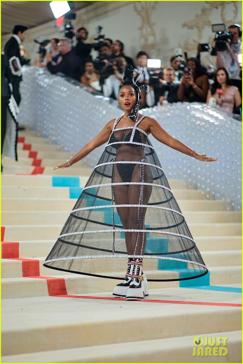 Janelle Monae's Thom Browne Outfit Transforms on the Met Gala 2023 ...