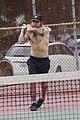 pete wentz goes shirtless tennis 08
