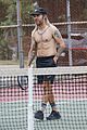 pete wentz goes shirtless tennis 31