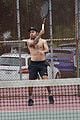 pete wentz goes shirtless tennis 49