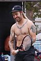 pete wentz goes shirtless tennis 63