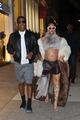 rihanna faux fur outfit for dinner asap rocky cipriani 03