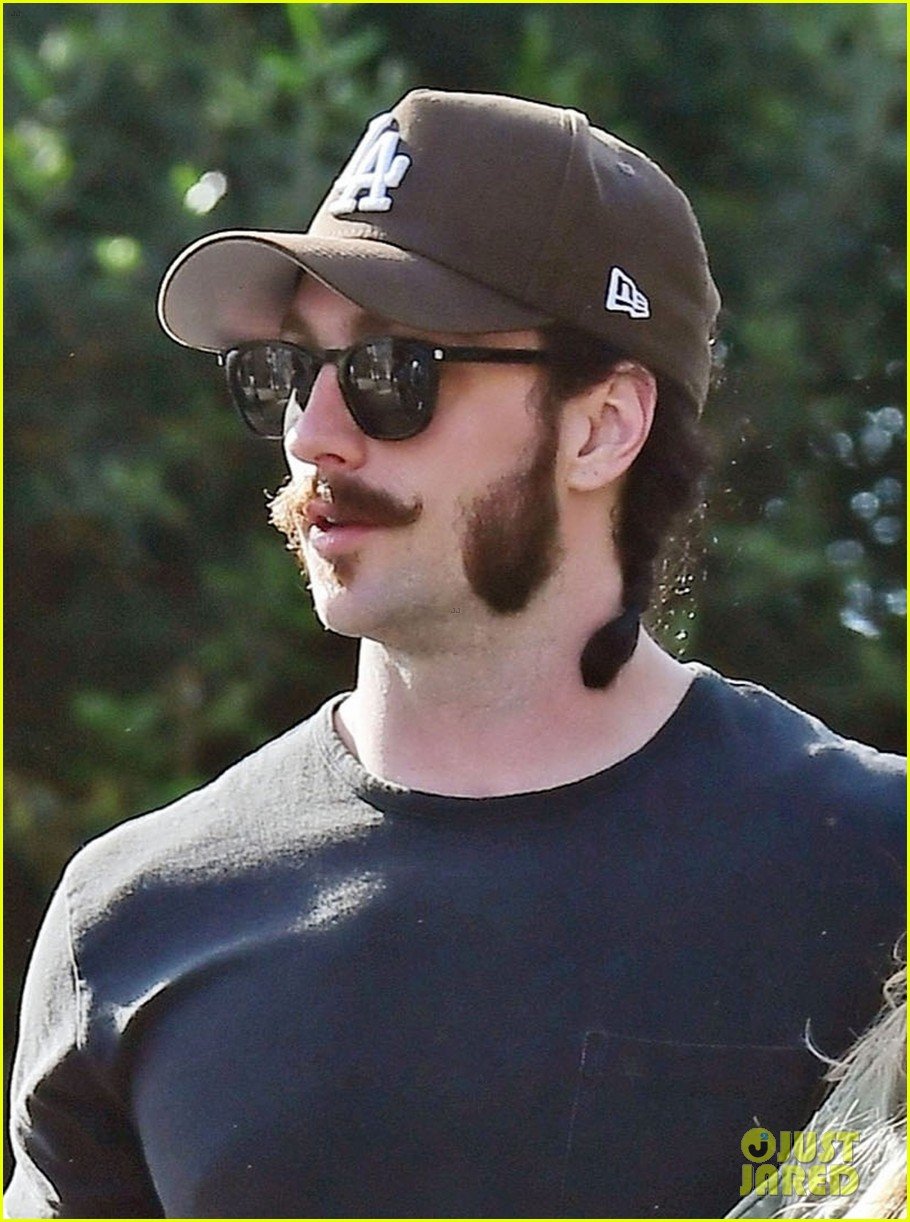 Photo aaron taylor johnson handlebar mustache beard chops outing in