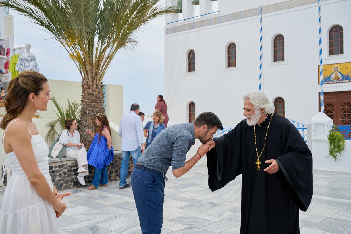 Torrey DeVitto Has A Picture Perfect Proposal in Hallmark Channel's 'Love's Greek To Me': Photo 4942788 | Hallmark Channel, Television, Torrey DeVitto, Yannis Tsimitselis Photos - Vimarsana News