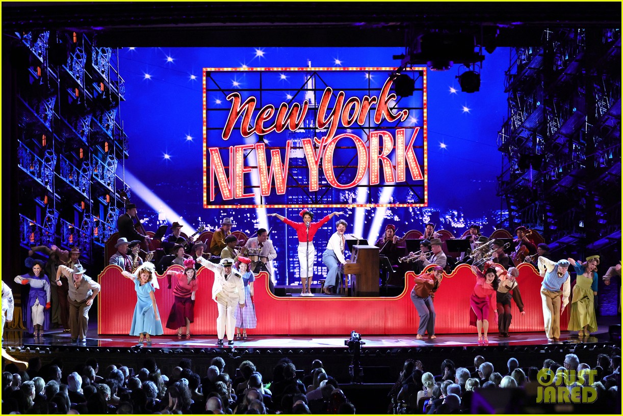 'New York New York' Stars Anna Uzele & Colton Ryan Seal Tony Awards
