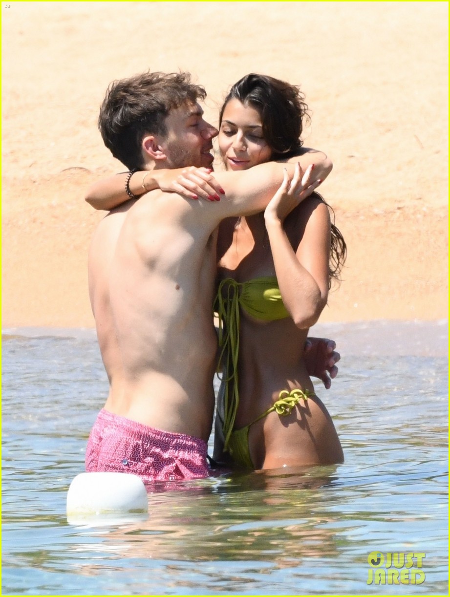 F1's Pierre Gasly & Girlfriend Kika Cerqueira Gomes Pack On The PDA