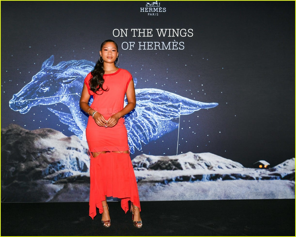 Grace Van Patten & Jackson White Go Sheer at 'On the Wings of Hermes' Launch Party: Photo 4955682 | China Chow, chloe kim, Chloe Zhao, Grace Van Patten, Jackson White, Jasmine Tookes, Jessie Andrews, Keith Powers, Kelly Lamor Wilson, Kendrick Sampson, Lily Rabe, Mason Gooding, Michael Cimino, Natasha Lyonne, Pamela Adlon, Paul Downs, Rainey Qualley, Scout Willis, Storm Reid, Ugo Mozie, Young Mazino, Yvonne Orji Photos - Vimarsana News