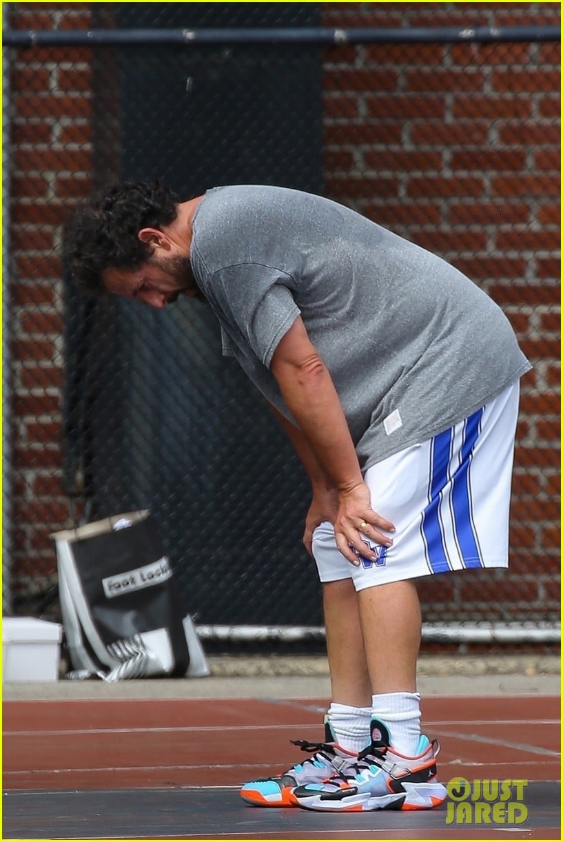 Timothee Chalamet Reunites with Adam Sandler to Play Basketball on a Public Court in New York