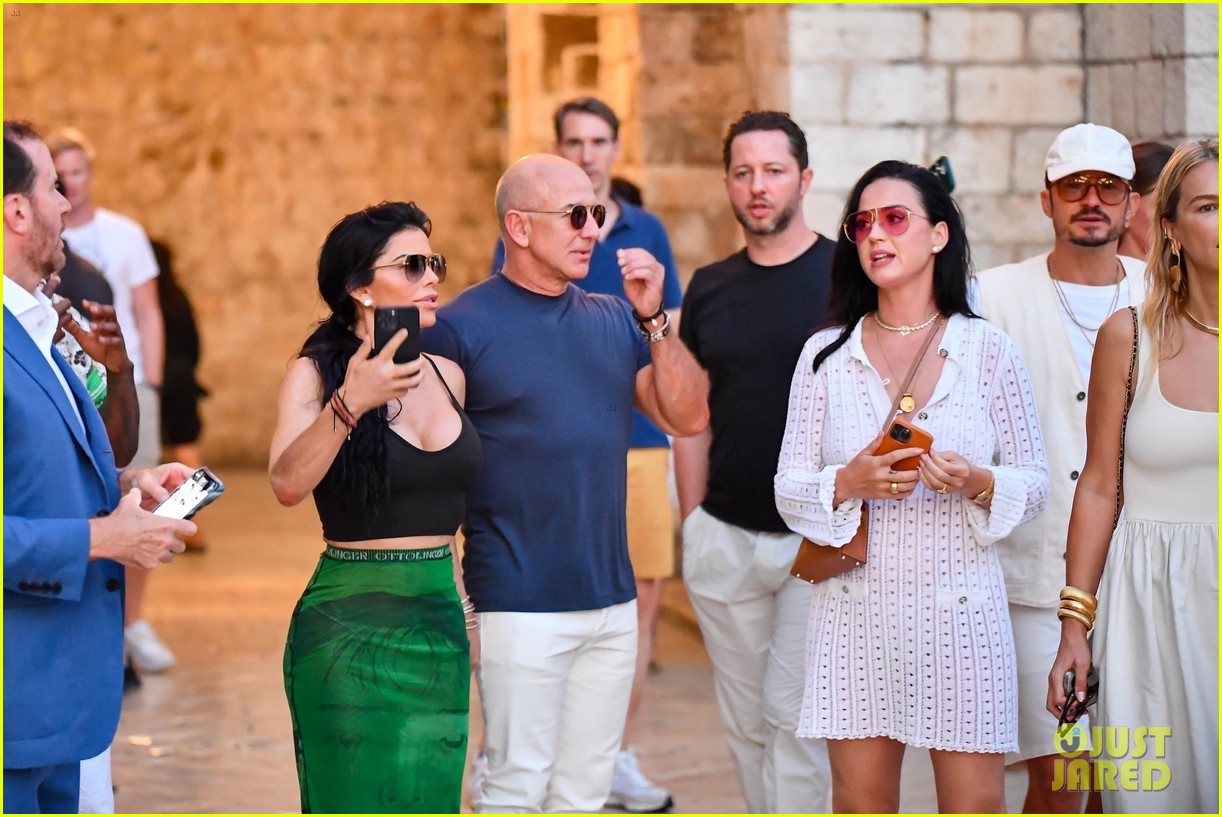 Katy Perry & Orlando Bloom Sight See in Croatia With Jeff Bezos